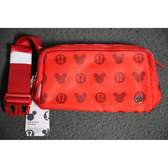 lululemon athletica Handbags - Lululemon x Disney Mickey Mouse Red Everywhere Belt Bag Fanny Pack NWT Rare